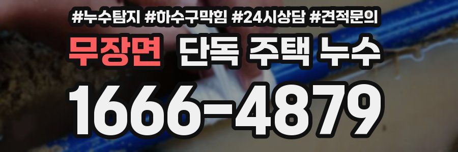 무장면 단독 주택 누수