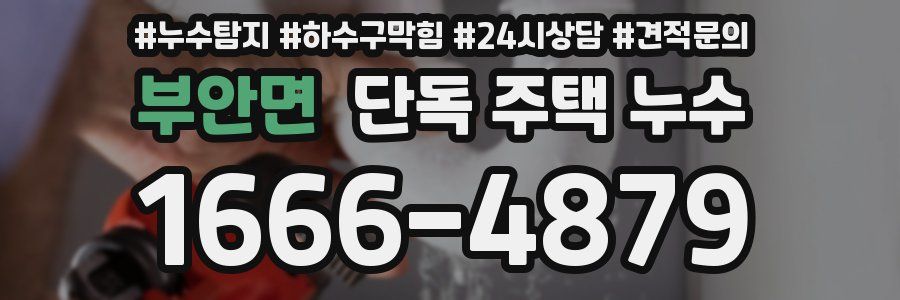 부안면 단독 주택 누수