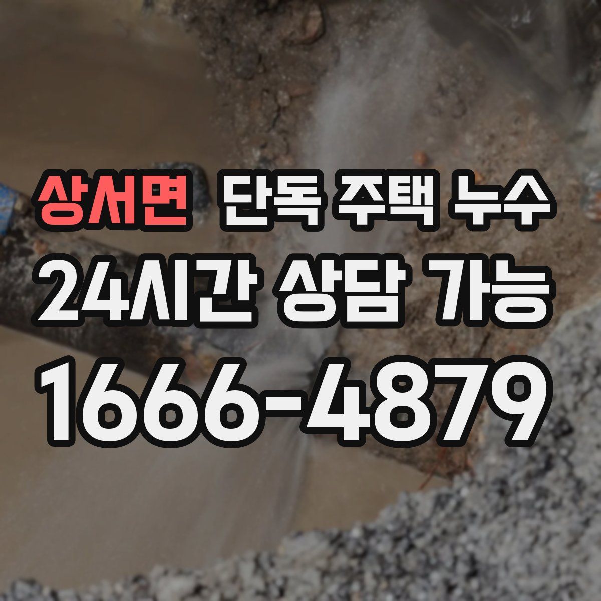 상서면 단독 주택 누수