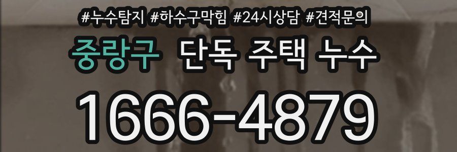 중랑구 단독 주택 누수