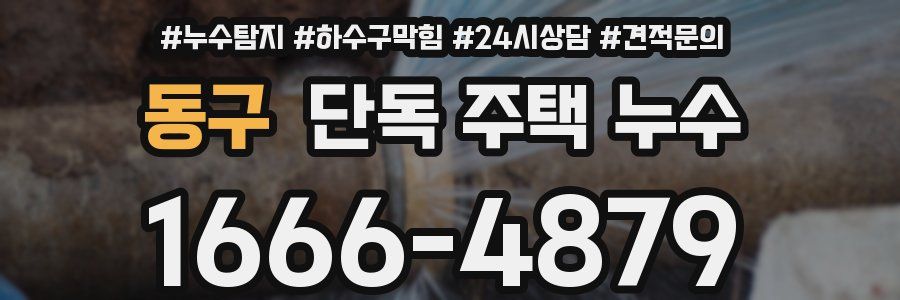 동구 단독 주택 누수