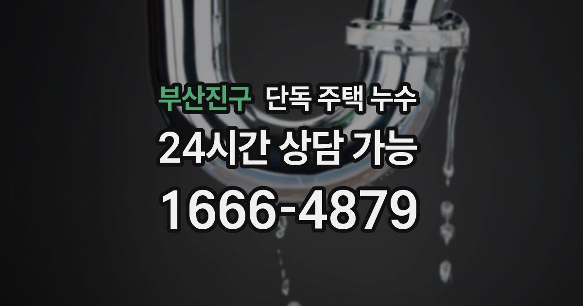 부산진구 단독 주택 누수