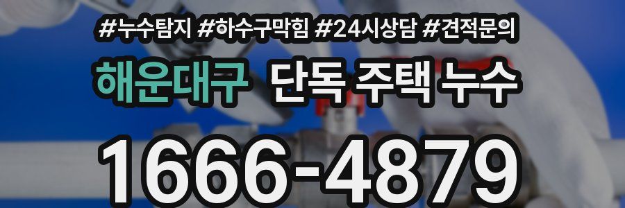 해운대구 단독 주택 누수