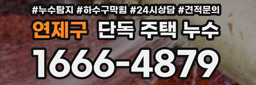 연제구 단독 주택 누수