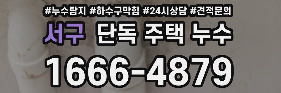 서구 단독 주택 누수