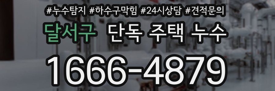 달서구 단독 주택 누수