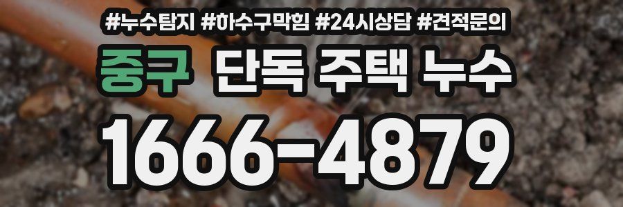 중구 단독 주택 누수