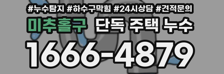 미추홀구 단독 주택 누수