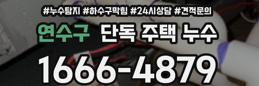 연수구 단독 주택 누수