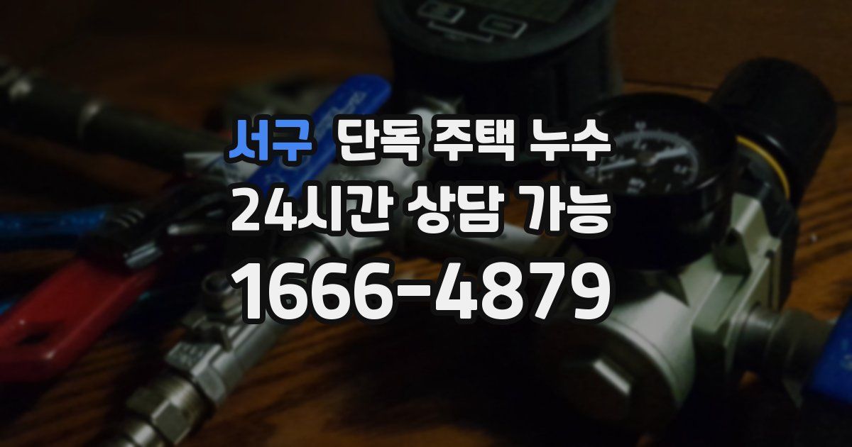 서구 단독 주택 누수