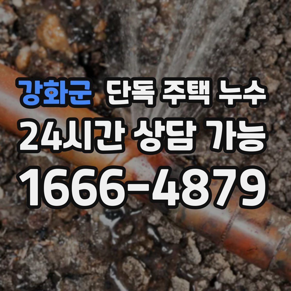 강화군 단독 주택 누수 주방 쪽만 젖을 때 배관 가능성