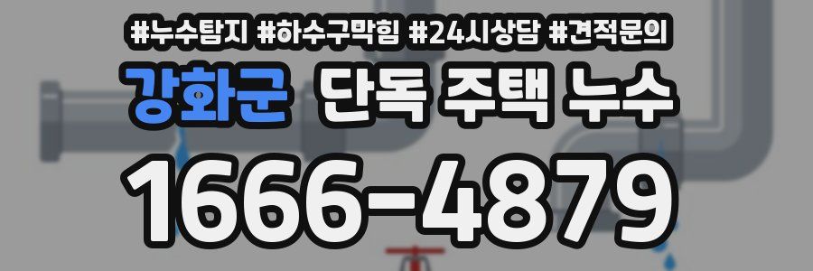 강화군 단독 주택 누수