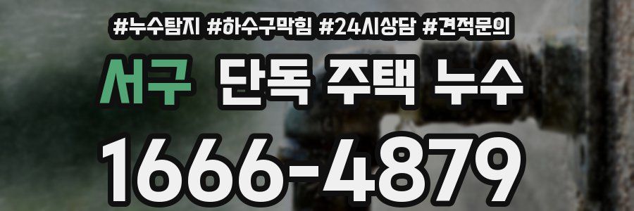 서구 단독 주택 누수