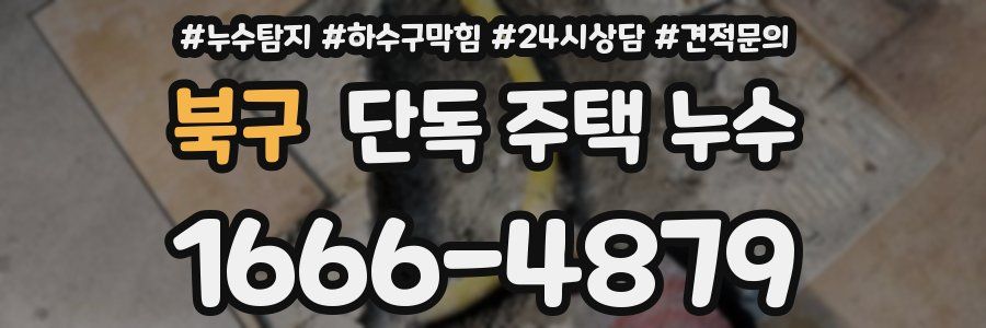북구 단독 주택 누수