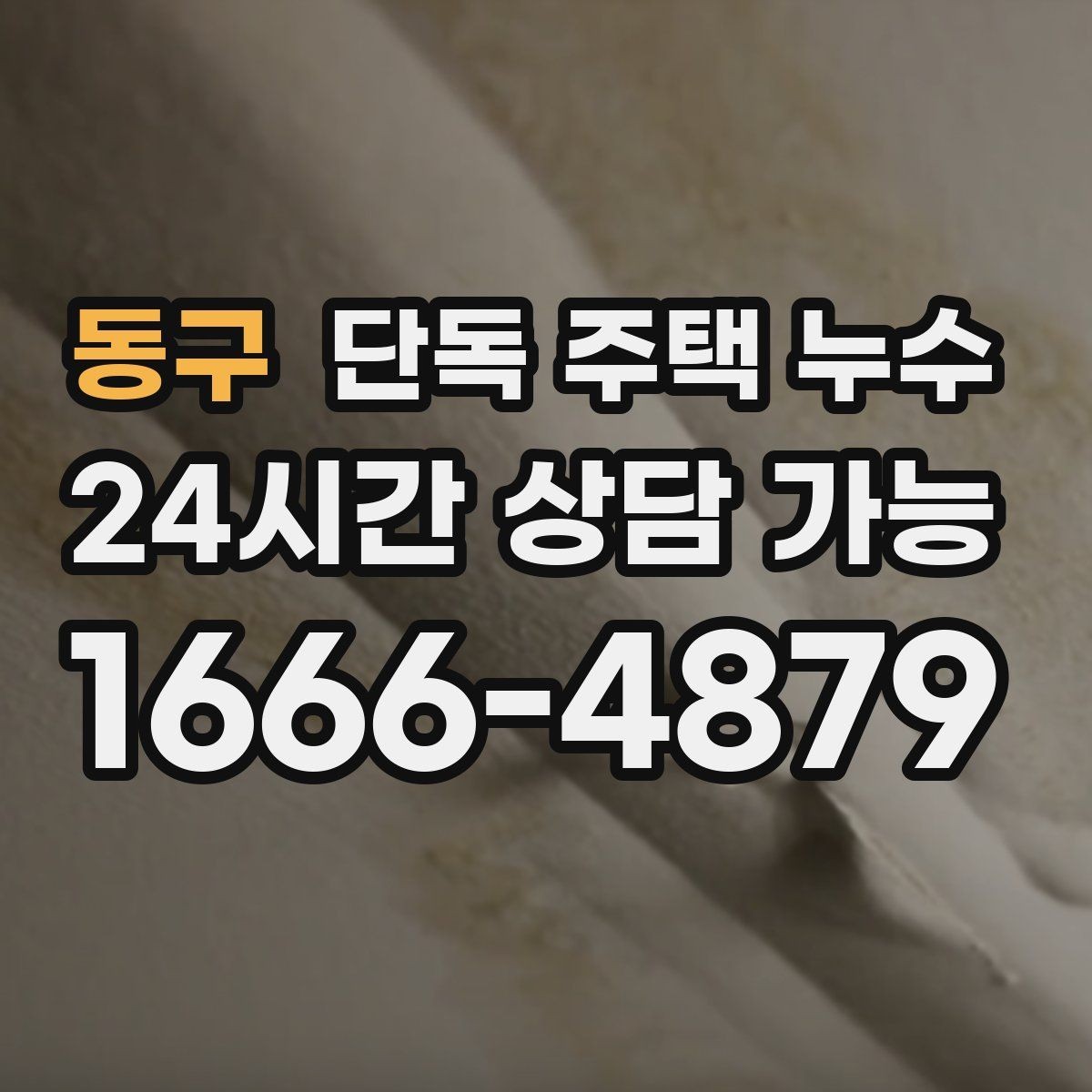 동구 단독 주택 누수 수리 전 피해 범위를 줄이는 방법