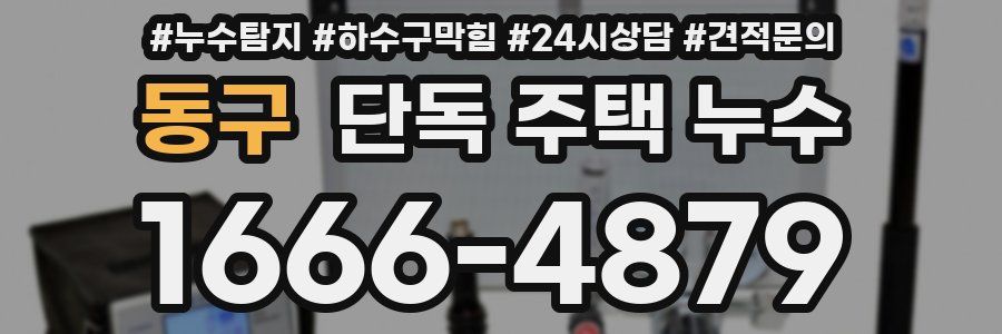 동구 단독 주택 누수