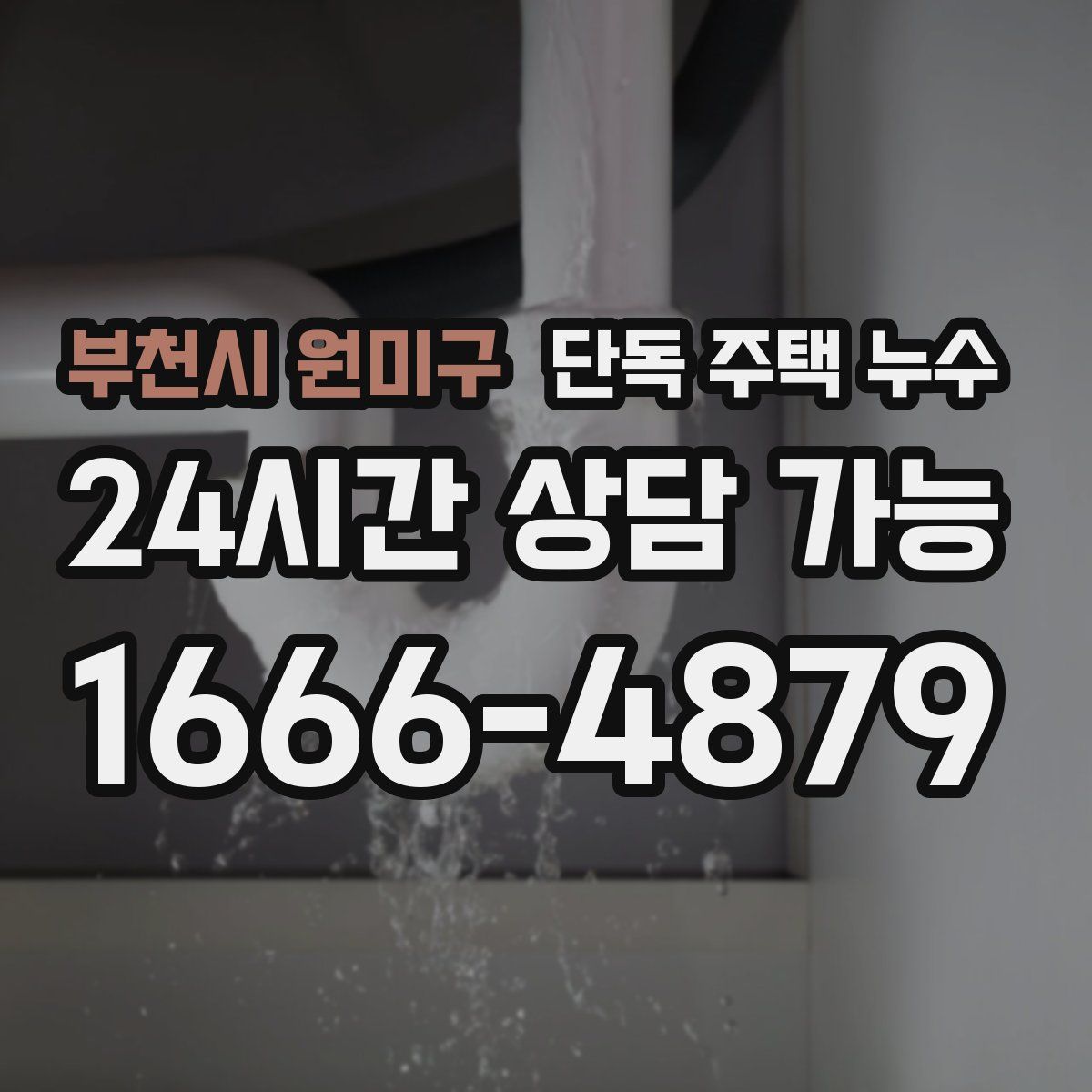 부천시 원미구 단독 주택 누수