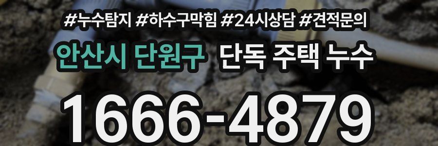 안산시 단원구 단독 주택 누수