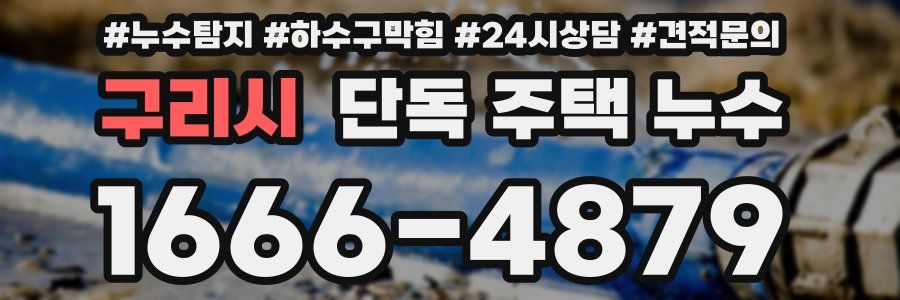 구리시 단독 주택 누수