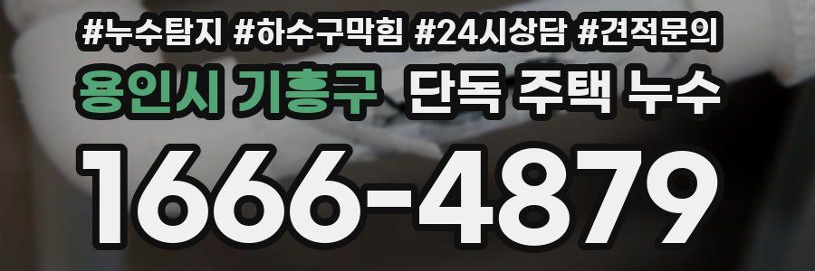 용인시 기흥구 단독 주택 누수