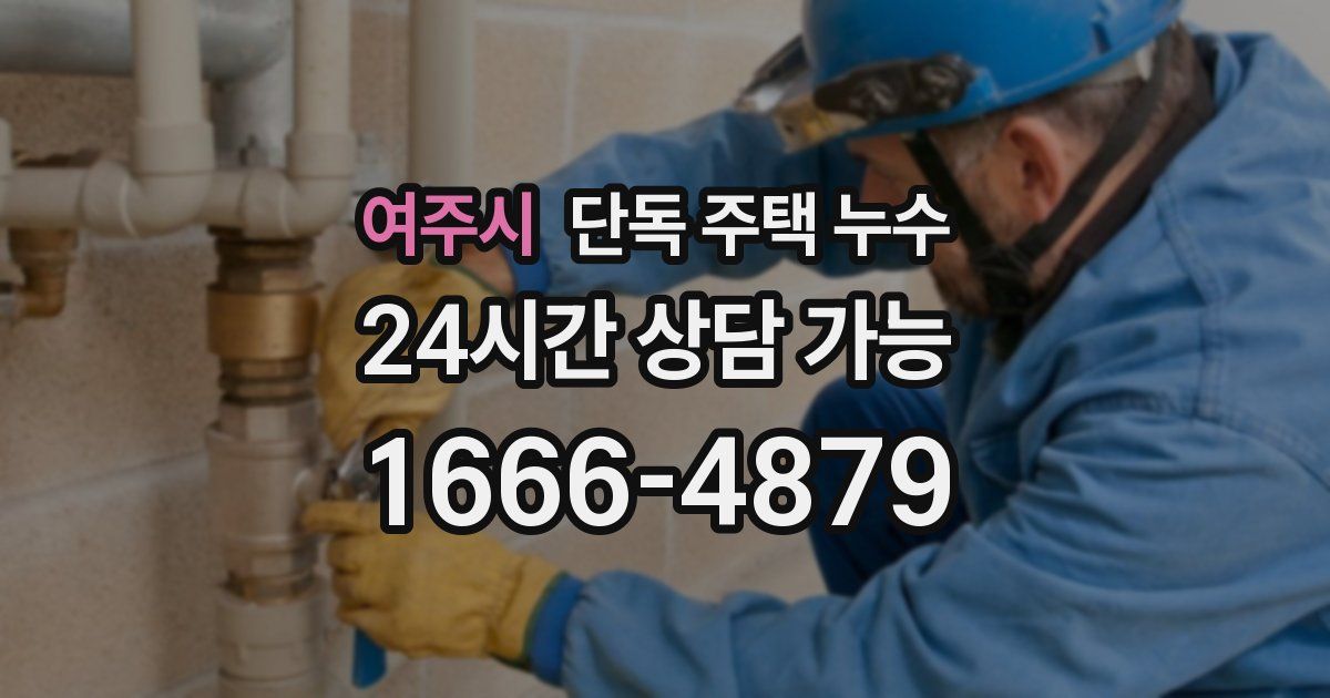 여주시 단독 주택 누수