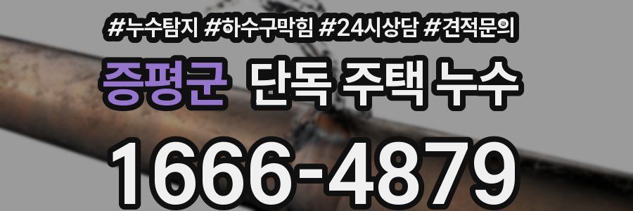 증평군 단독 주택 누수