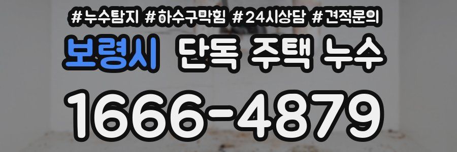 보령시 단독 주택 누수