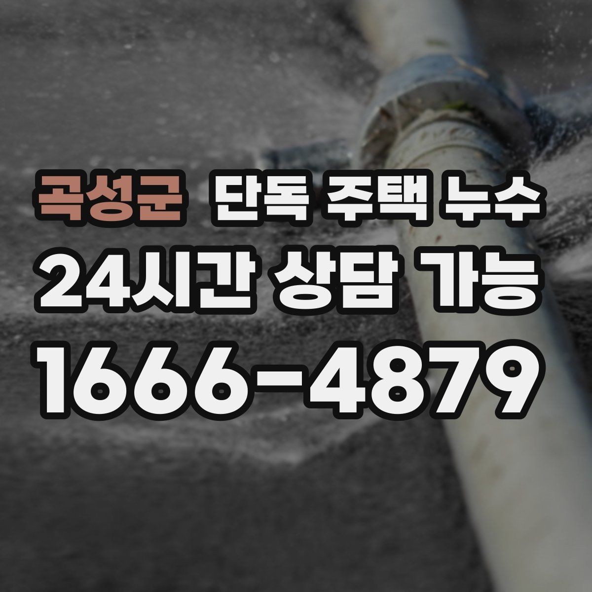 곡성군 단독 주택 누수 문틀 아래가 썩는 듯 변색될 때