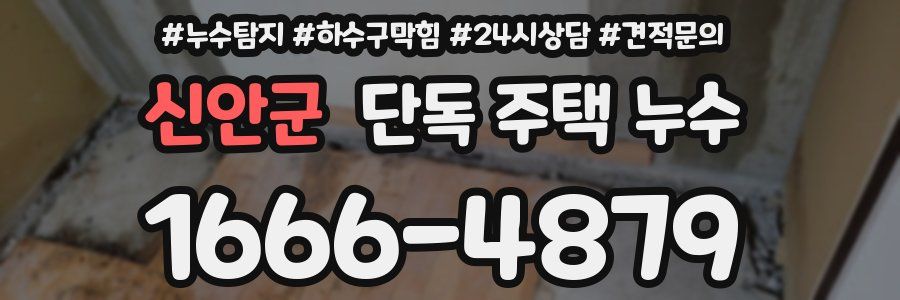 신안군 단독 주택 누수