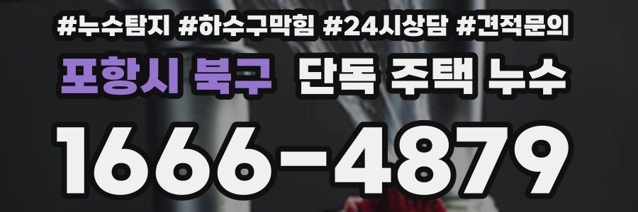 포항시 북구 단독 주택 누수