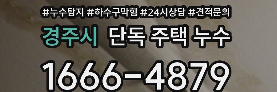 경주시 단독 주택 누수