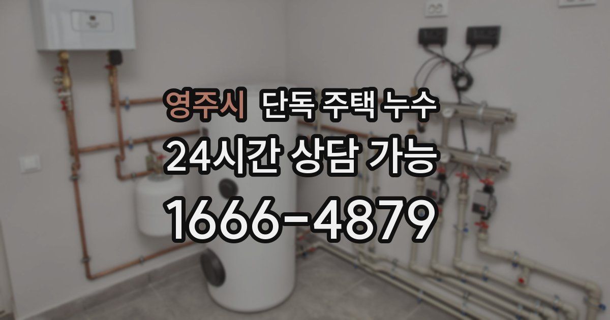 영주시 단독 주택 누수