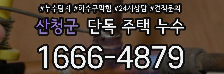 산청군 단독 주택 누수