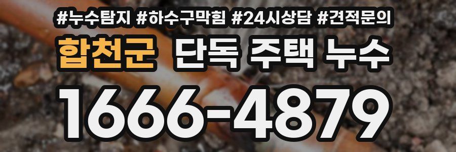 합천군 단독 주택 누수