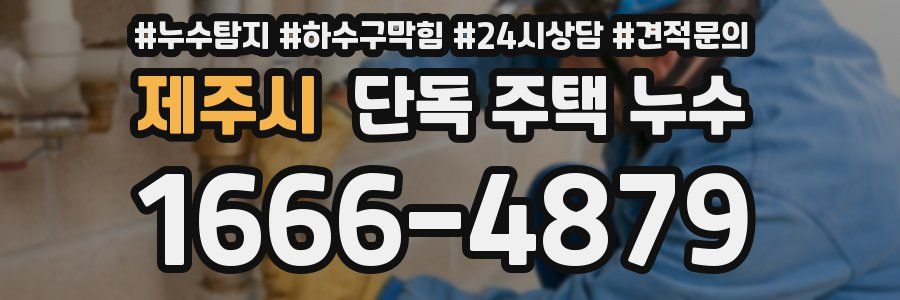 제주시 단독 주택 누수