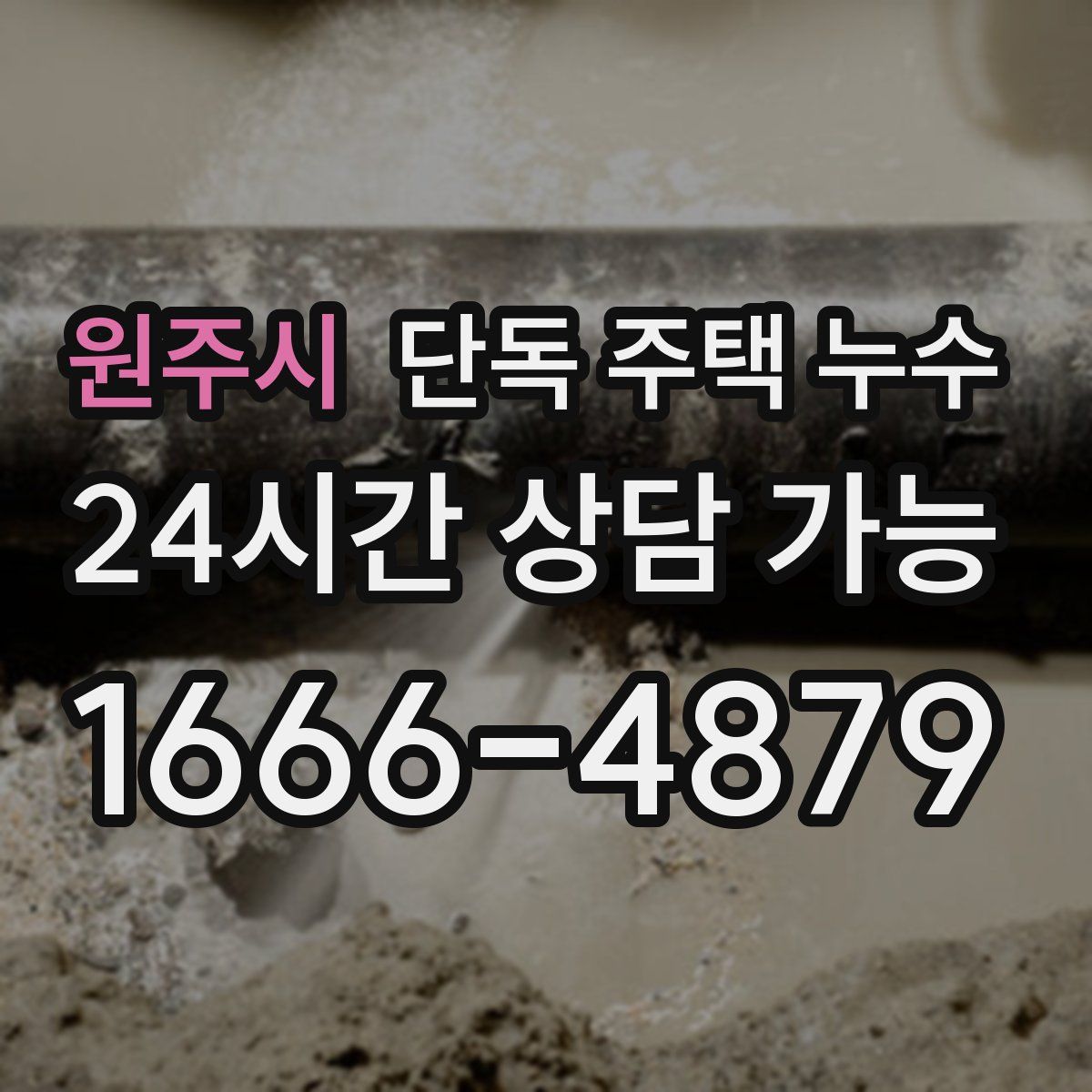 원주시 단독 주택 누수