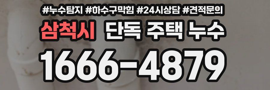 삼척시 단독 주택 누수