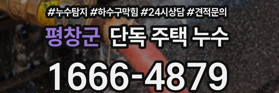 평창군 단독 주택 누수