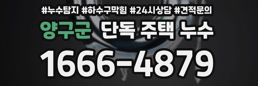 양구군 단독 주택 누수