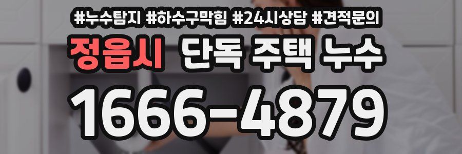 정읍시 단독 주택 누수