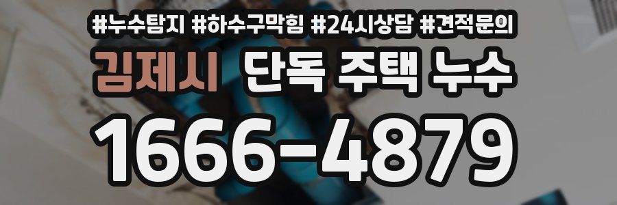 김제시 단독 주택 누수