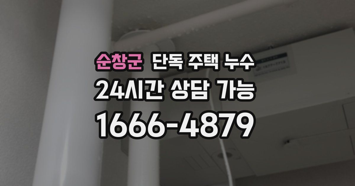 순창군 단독 주택 누수