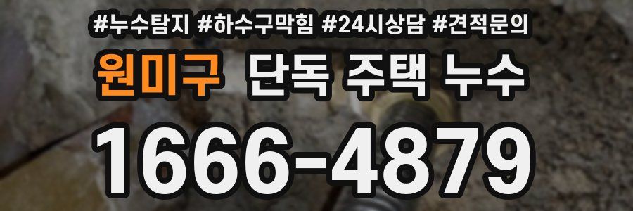 원미구 단독 주택 누수