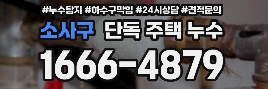소사구 단독 주택 누수