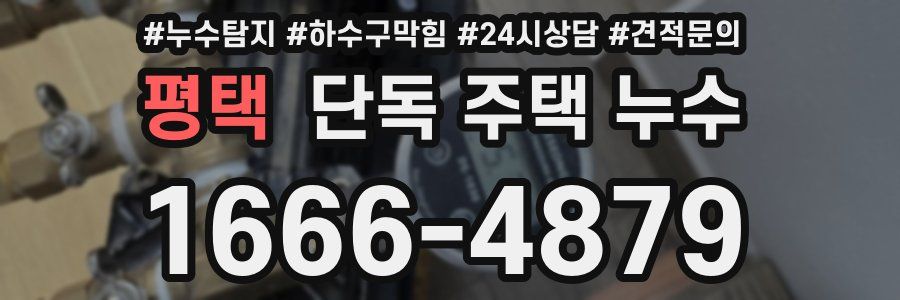평택 단독 주택 누수