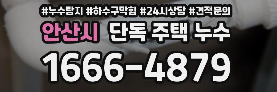 안산시 단독 주택 누수