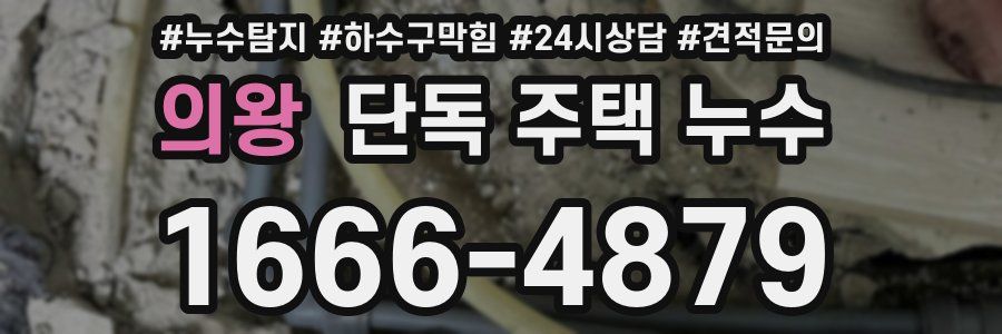 의왕 단독 주택 누수