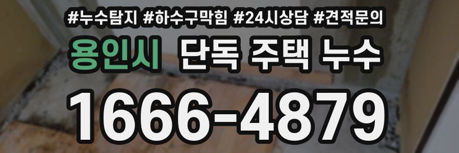 용인시 단독 주택 누수