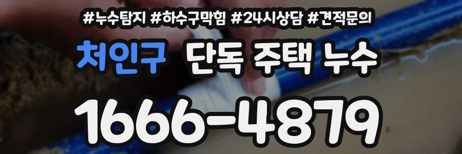 처인구 단독 주택 누수