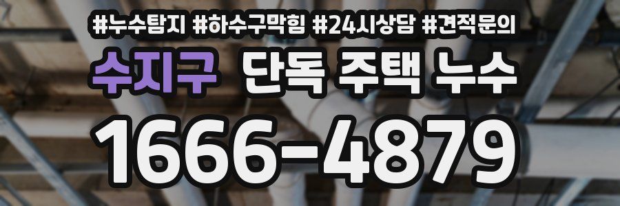 수지구 단독 주택 누수